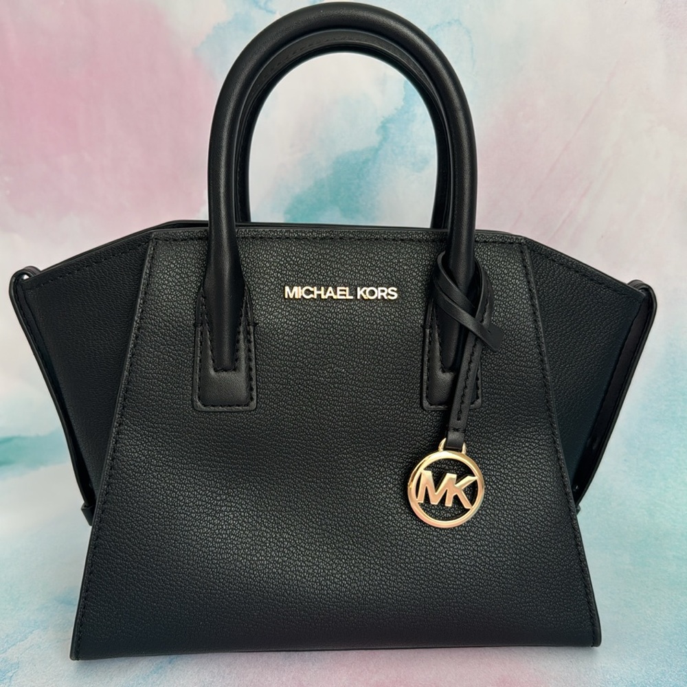 MICHAEL KORS Avril Small Leather Top-Zip Satchel, Style 35F1G4VM2L Pristine Bag